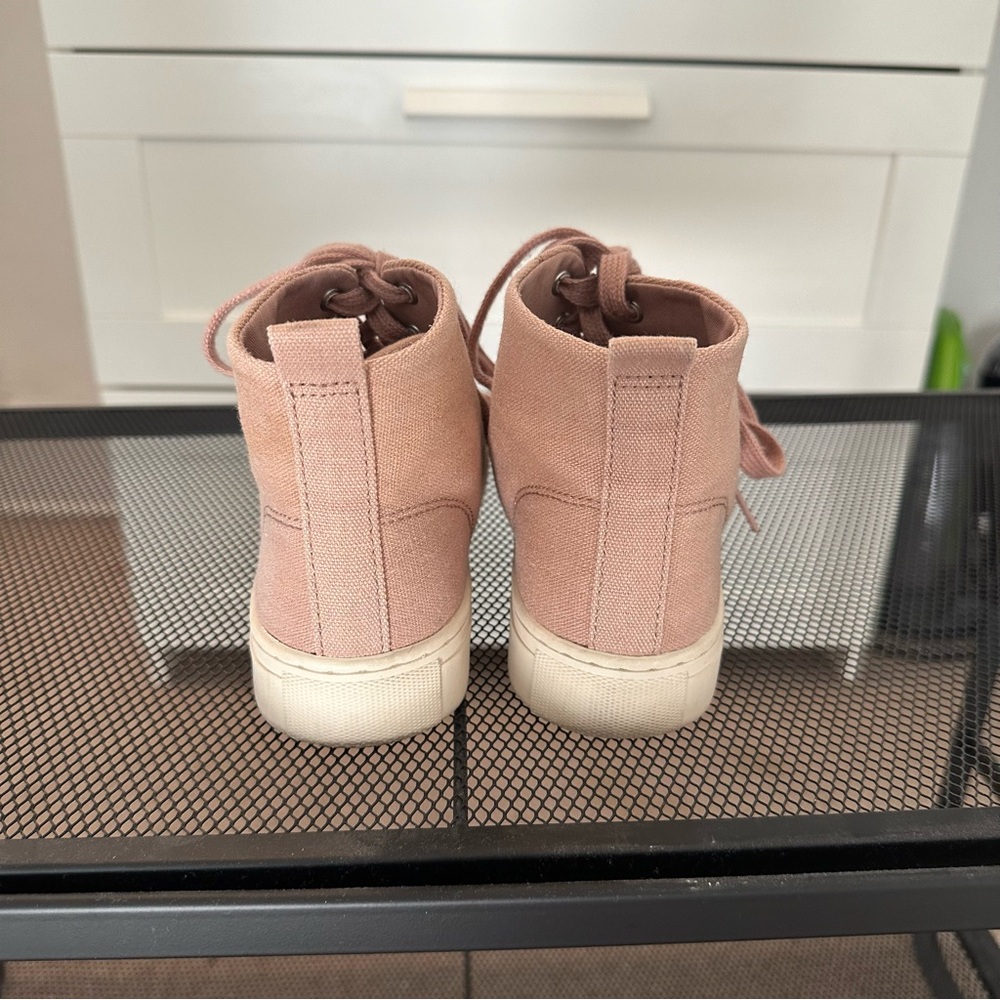 Dusty Pink High Top Sneakers - Picture 4 of 6
